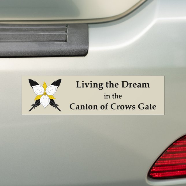 Adesivo Para Carro SCA Crows Gate Bumper Sticker (No carro)