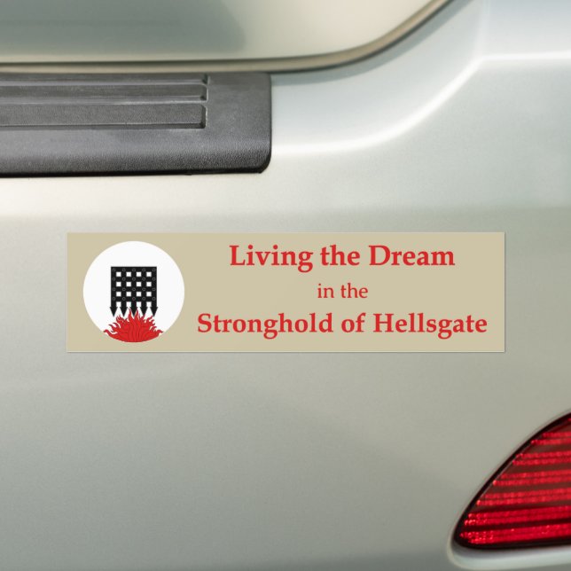 Adesivo Para Carro SCA Hellsgate Bumper Sticker (No carro)