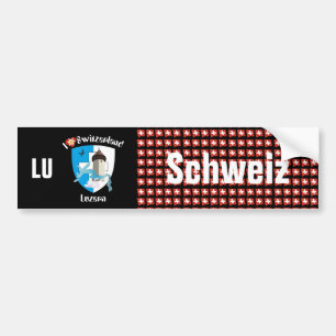 Adesivo Para Carro Schweiz Svizzera Suisse Luzern Autoaufkleber