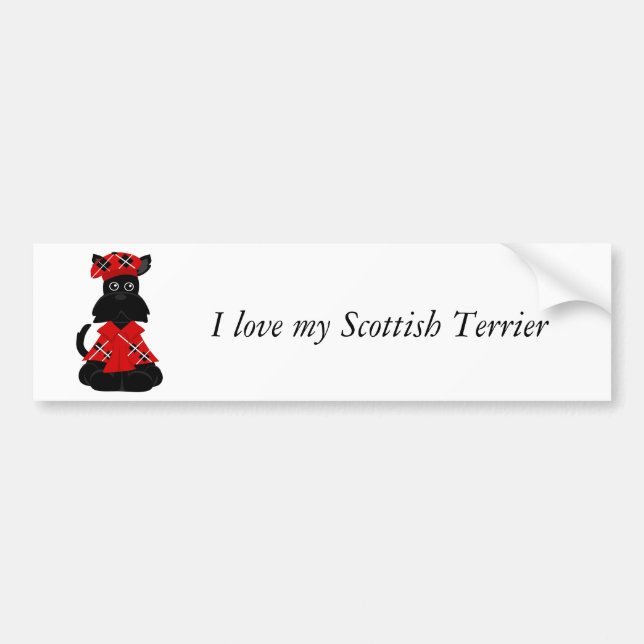 Adesivo Para Carro Scottie de PeticularFashions.com (Frente)