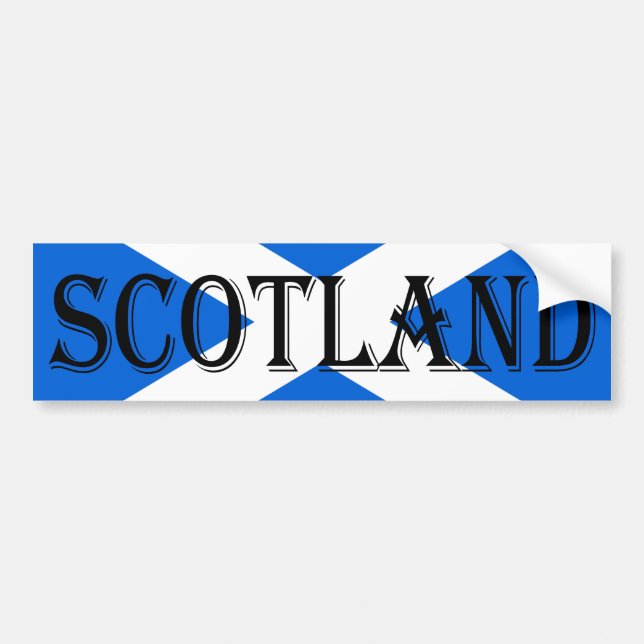 Adesivo Para Carro Scottish Flag Scotland Bumper Sticker arc1 (Frente)