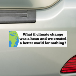 Adesivo Para Carro Se a mudança climática fosse um Hoax Criado melhor