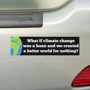 Adesivo Para Carro Se a mudança climática fosse um Hoax Criado melhor