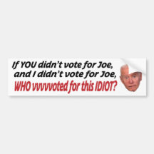 Se você não votou no Joe e eu não votei no J