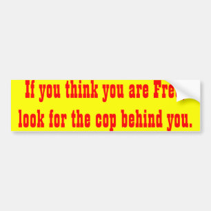 Adesivo Para Carro se você pensa você é bumpersticker livre