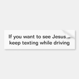 Adesivo Para Carro Se você quer ver Jesus