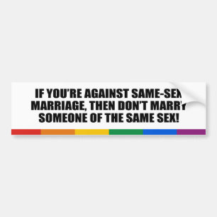 Adesivo Para Carro Se you' re contra o casamento gay