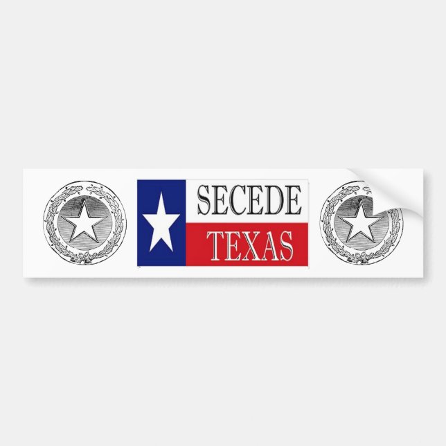 Adesivo Para Carro Secede Texas 2 (Frente)