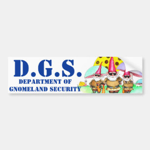 ADESIVO PARA CARRO SEGURANÇA DE GNOMELAND