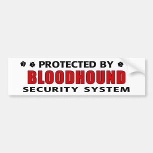 Adesivo Para Carro Segurança do Bloodhound