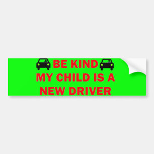 Adesivo Para Carro Segurança do novo driver