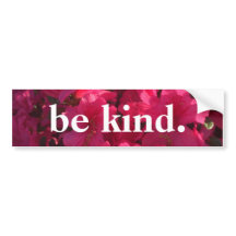 seja amável - bumpersticker floral