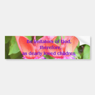 Adesivo Para Carro Seja imitadores do deus