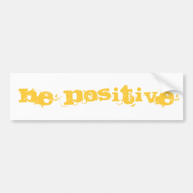 Adesivo Para Carro Seja positivo (Frente)