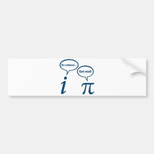 Adesivo Para Carro Seja Racional Obtenha Matemática Imaginária Real
