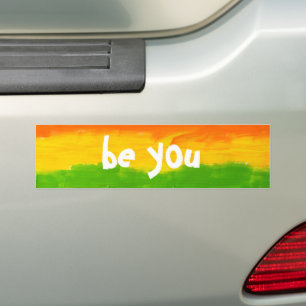 Adesivo Para Carro Seja você o Rainbow Coluna LGBT Prioridade Bumper