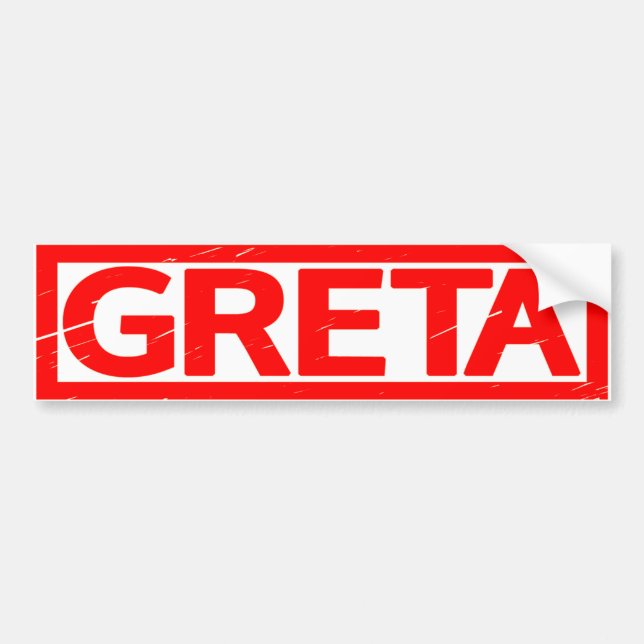 Adesivo Para Carro Selo de Greta (Frente)
