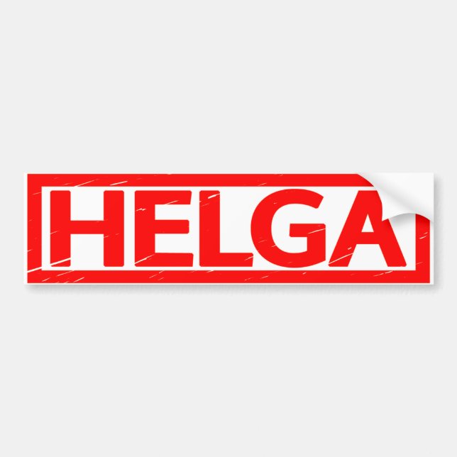 Adesivo Para Carro Selo de Helga (Frente)