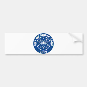 Adesivo Para Carro Selo de Terras de Açúcar (Texas)