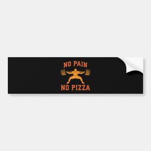 Adesivo Para Carro Sem Dor, Sem Pizza - Carboidratos - Novidade Engra