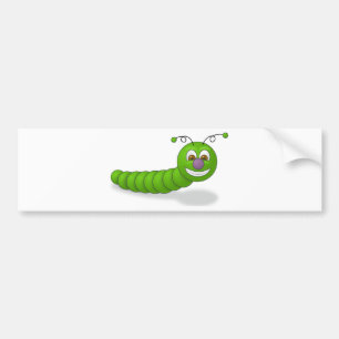 Adesivo Para Carro Sem-fim de sorriso verde feliz dos desenhos