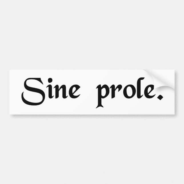 Adesivo Para Carro Sem prole (Frente)