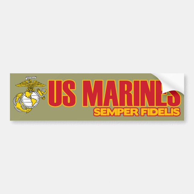 Adesivo Para Carro Semper Fi [EGA] (Frente)