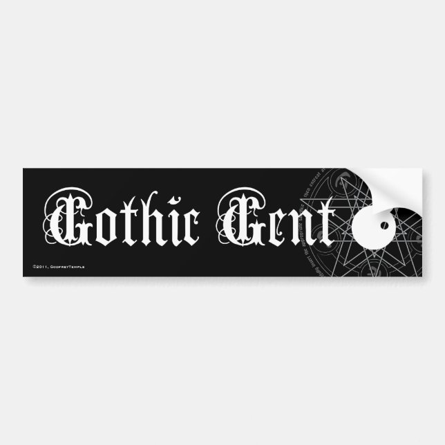 Adesivo Para Carro Senhor gótico (Frente)