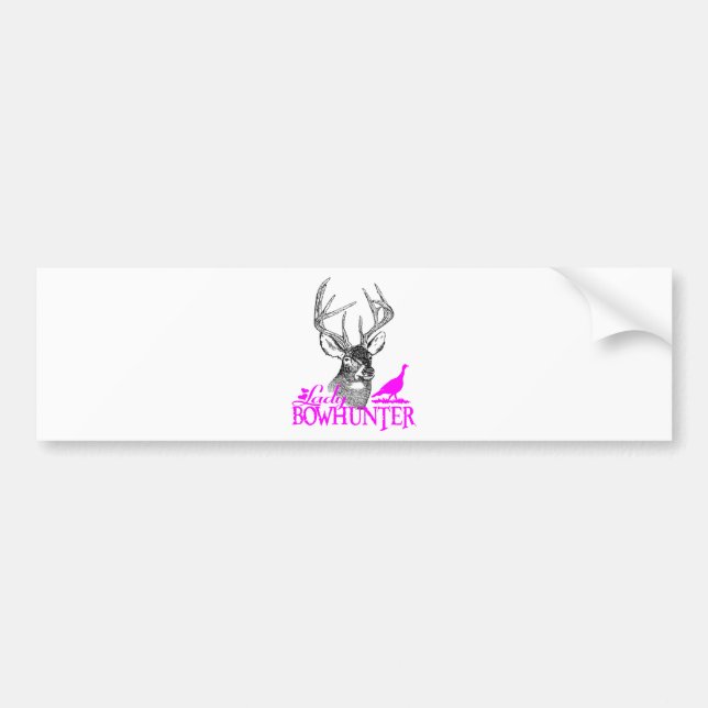 ADESIVO PARA CARRO SENHORA BOWHUNTER CERVO & TURQUIA (Frente)