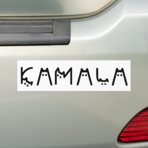 Adesivo Para Carro senhora de gatos sem filhos para Kamala Harris Pre