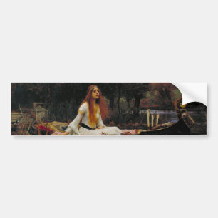 Adesivo Para Carro Senhora do Shallot John William Waterhouse