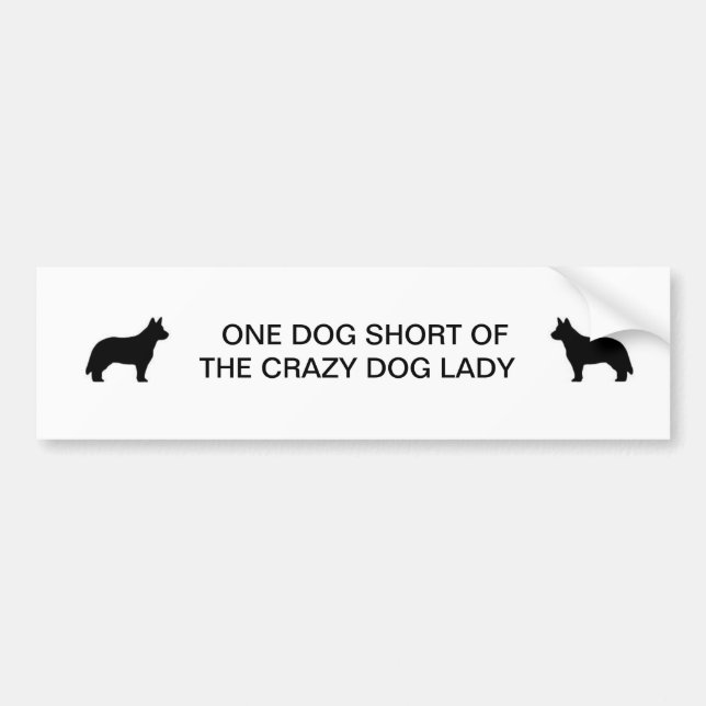 Adesivo Para Carro Senhora louca do cão (Frente)