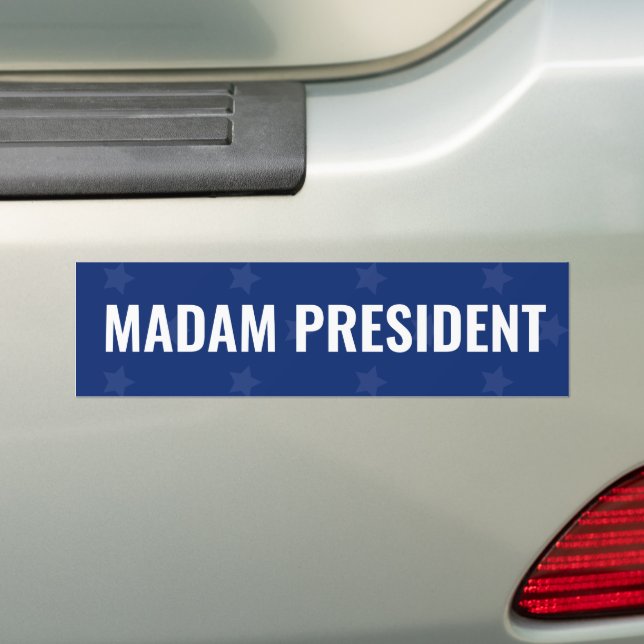 Adesivo Para Carro Senhora Presidente Harris 2024 Bumper Sticker (No carro)