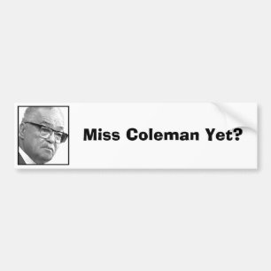 Adesivo Para Carro Senhorita Coleman Ainda?