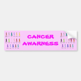 Adesivo Para Carro SENSIBILIZAÇÃO DO cancer
