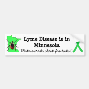 Adesivo Para Carro Sensibilização para a doença de Lyme em Minnesota 