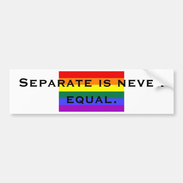 Adesivo Para Carro Separate é nunca igual (Frente)