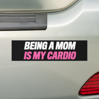 Adesivo Para Carro Ser Mãe É Meu Exercício Cardio