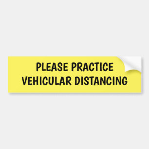 Adesivo Para Carro Ser seguro Praticar a Distância do Veículo
