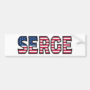 Adesivo Para Carro Serge Name Vorname USA Aufkleber Sticker Auto