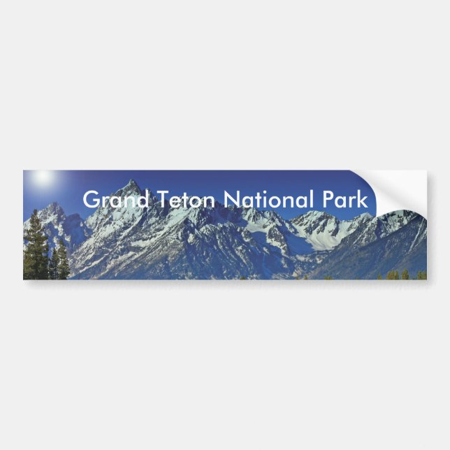 Adesivo Para Carro Série grande 4 do parque nacional de Teton (Frente)