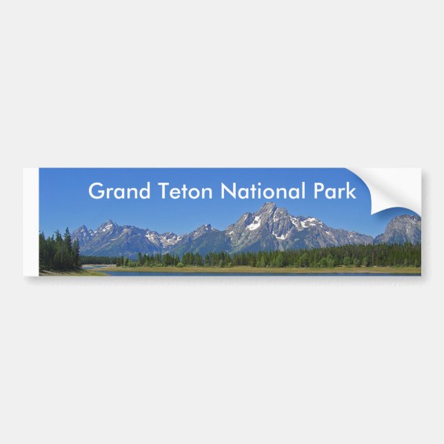 Adesivo Para Carro Série grande 9 do parque nacional de Teton (Frente)