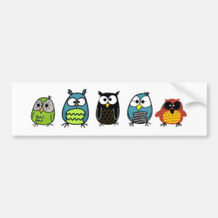 Adesivo Para Carro Série Owl: Família