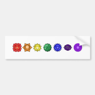 Adesivo Para Carro Sete Chakras horizontal
