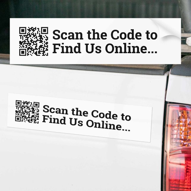 Adesivo Para Carro Seu Design de código QR (Criador carregado)