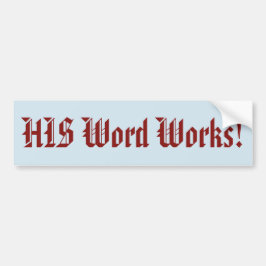 Adesivo Para Carro SEUS trabalhos da palavra!