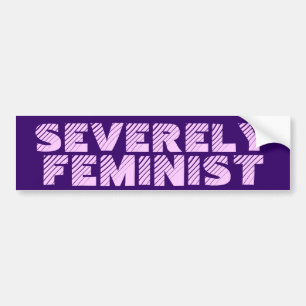 Adesivo Para Carro Severamente feminista