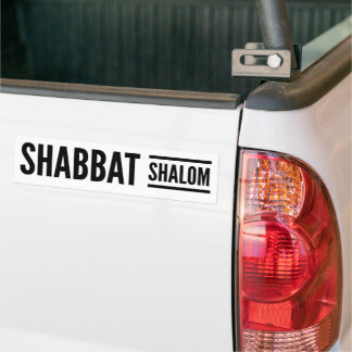 Adesivo Para Carro Shabbat Shalom Sabbath