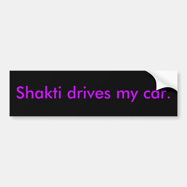 Adesivo Para Carro Shakti conduz meu carro (Frente)