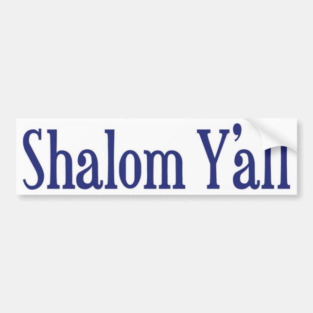 Adesivo Para Carro Shalom você (Frente)